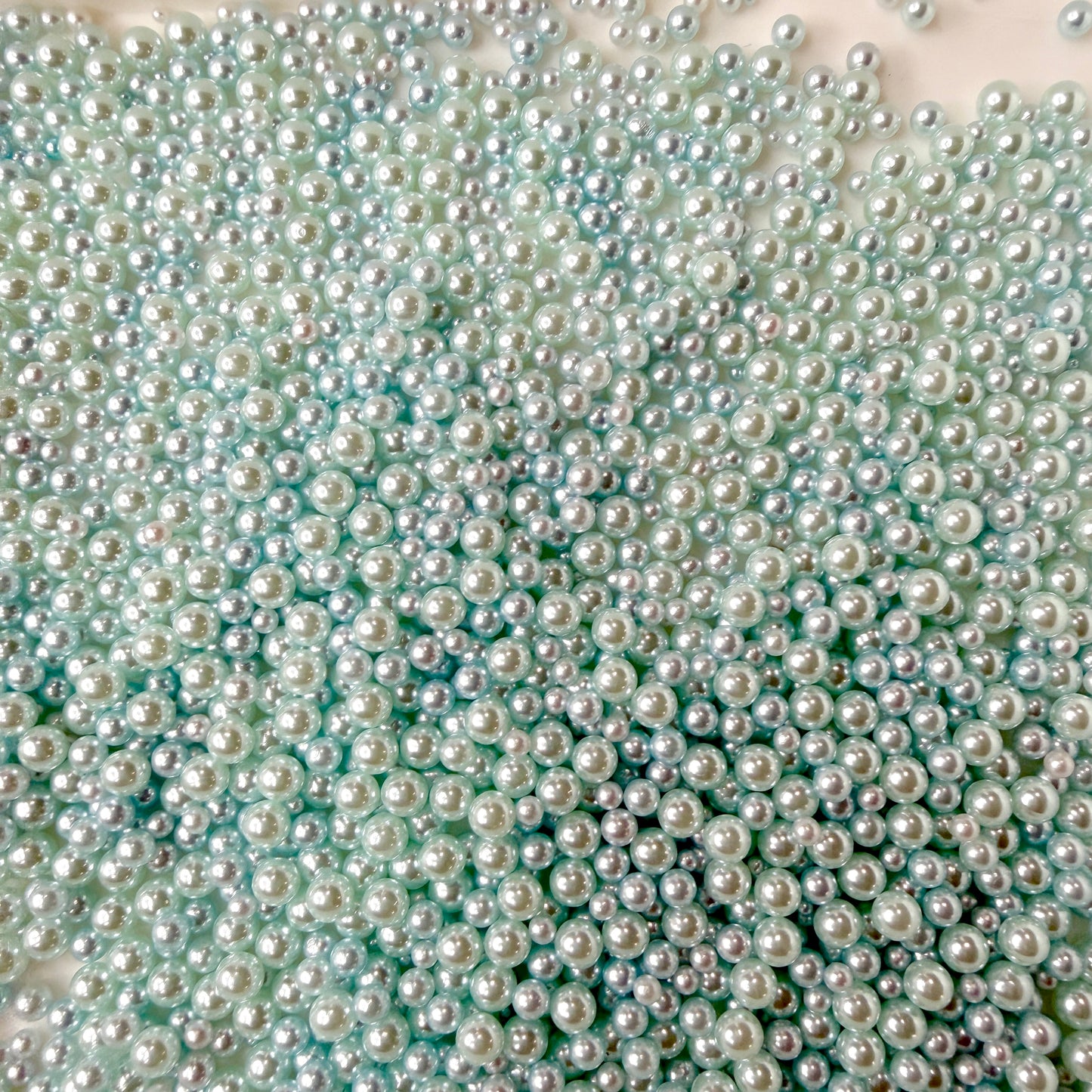 Sky Blue No Hole Pearls Slime (2.5MM-5MM; NOT EDIBLE) D12-22
