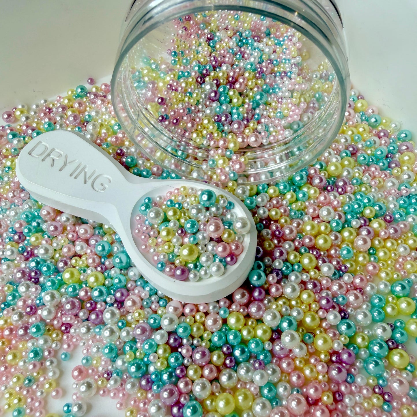 Mixed No Hole Macaron Pearls (2.5mm-5mm; NOT EDIBLE) D12-24
