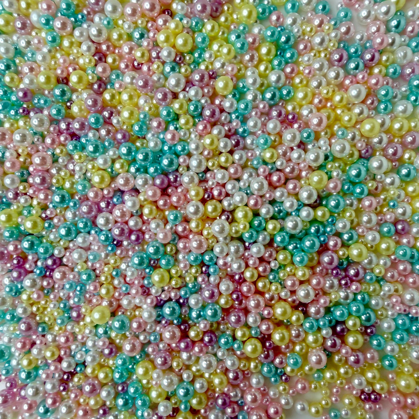 Mixed No Hole Macaron Pearls (2.5mm-5mm; NOT EDIBLE) D12-24