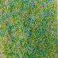 Mixed No Hole Blue Green Pearls (3MM-8MM; NOT EDIBLE) D12-32