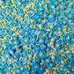 Blue Flower Pearls, Floral Polymer Clay Sprinkle Mix (NOT EDIBLE) D5-28