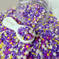 Purple Flower Pearls, Floral Polymer Clay Sprinkle Mix (NOT EDIBLE) D5-19