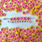 10MM Grapefruit Slice Themed Polymer Clay Beads
