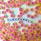 10MM Grapefruit Slice Themed Polymer Clay Beads