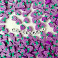 10MM Purple Grape Themed Polymer Clay Beads