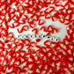 11MM Strawberry Slice Themed Polymer Clay Beads (11mm x 10mm, Hole: 1.6mm)