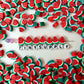 11MM Watermelon Slice Fruit Themed Polymer Clay Beads (11mm x 10mm, Hole: 1.6mm)