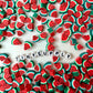 11MM Watermelon Slice Fruit Themed Polymer Clay Beads (11mm x 10mm, Hole: 1.6mm)