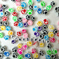 10MM Colorful Paw Themed Polymer Clay Beads (10mm x 5mm, Hole: 1.5mm)