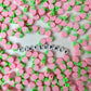 10MM Pink Strawberry Fruit Themed Polymer Clay Beads