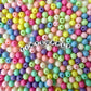 6MM/8MM Mix Solid Colored Acrylic Round Ball Beads