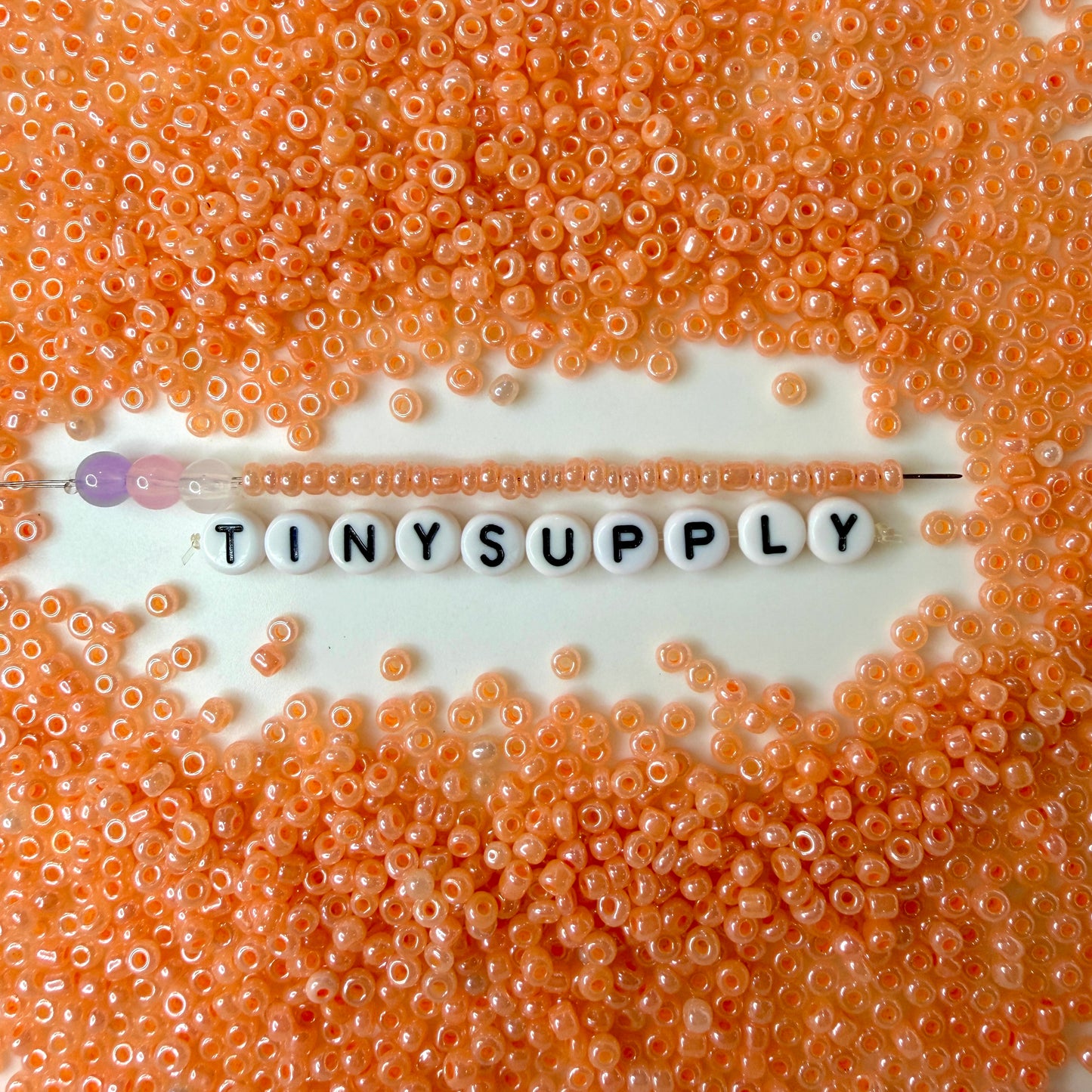 3MM Light Orange 8/0 Glass Seed Beads (US0003-147)