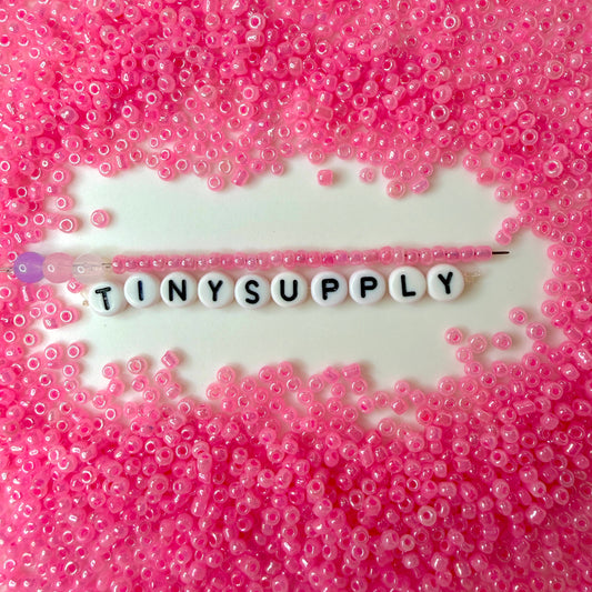 3MM Pink 8/0 Glass Seed Beads (US0003-145)