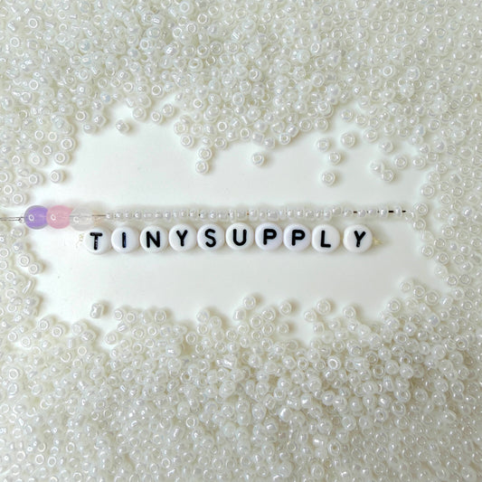 3MM White 8/0 Glass Seed Beads (US0003-141)