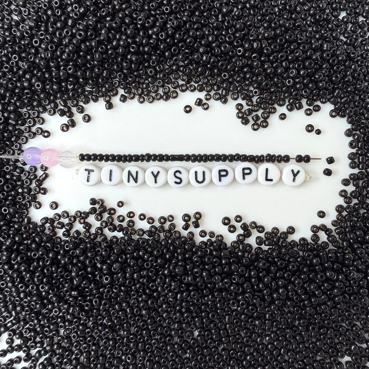 2MM Black 12/0 Glass Seed Beads (A010-49)
