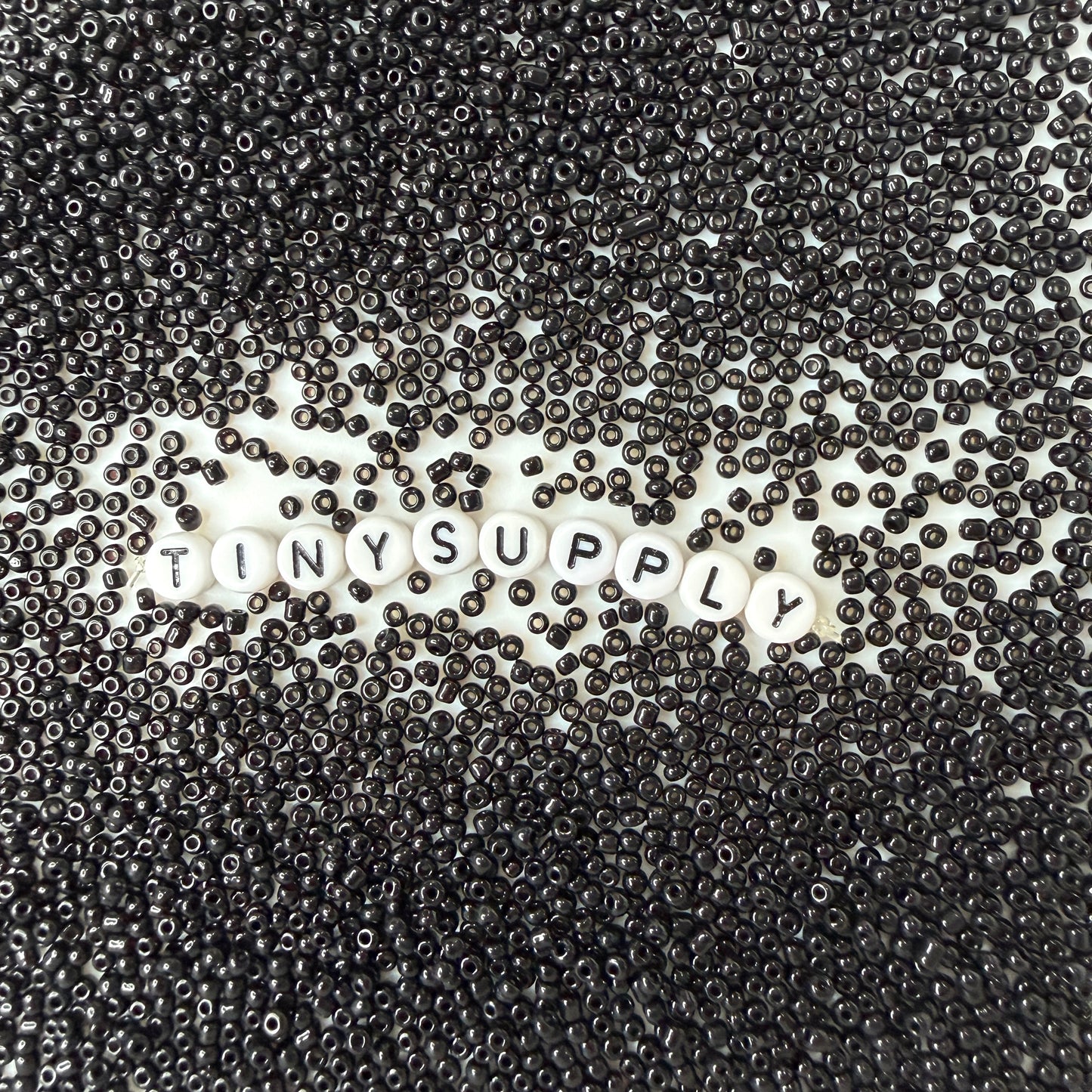2MM Black 12/0 Glass Seed Beads (A010-49)