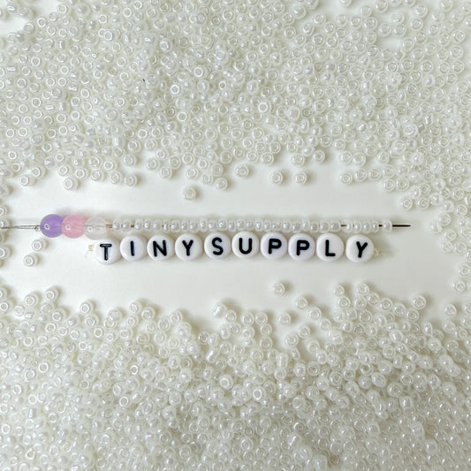 3MM White Glass Seed Beads (A011-141)