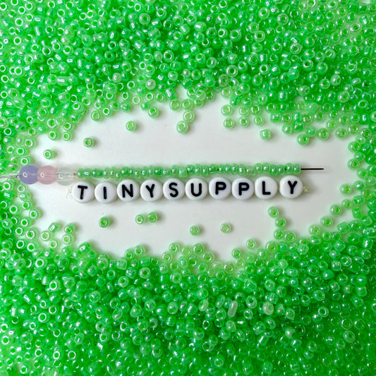 3MM Pale Green Glass Seed Beads (US0003-144)