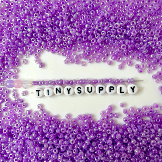 3MM Violet 8/0 Glass Seed Beads (US0003-150)