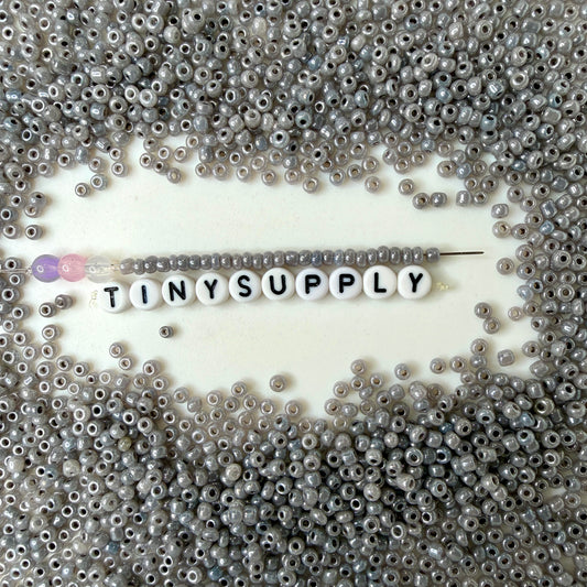 3MM Dark Gray 8/0 Glass Seed Beads (US0003-149)