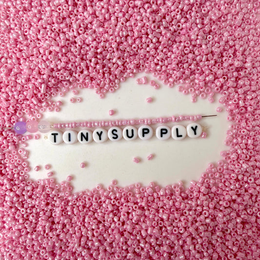 2MM Pink 12/0 Glass Seed Beads  (A010-55)