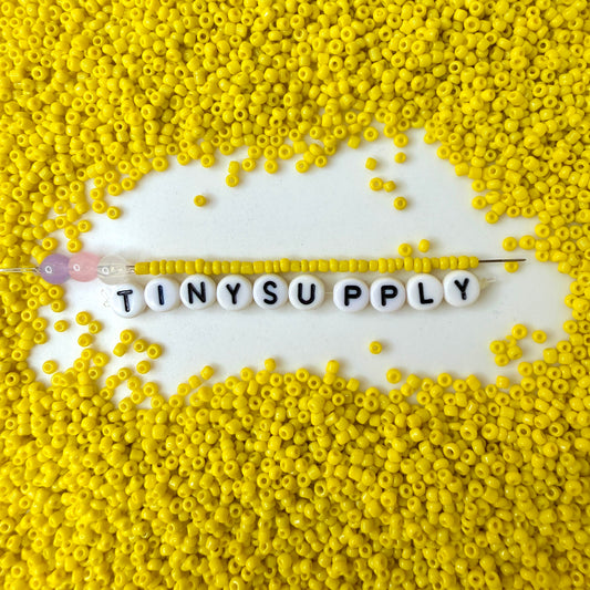 2MM Yellow 12/0 Glass Seed Beads (A010-42)