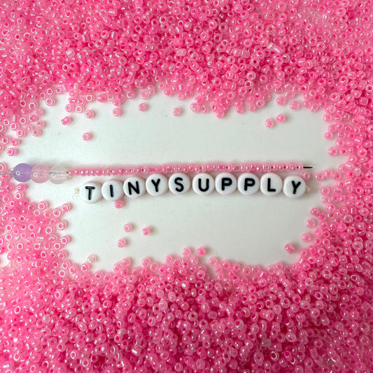2MM Bright Pink Glass Seed Beads (A011-145-2MM)
