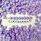 10MM Pastel Purple Acrylic Glitter Star Spacer Beads