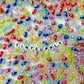 8MM Cracked Mixed AB Round Pearl-Colored Acrylic Beads