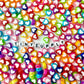 8MM Mixed Color with White Acrylic Heart DIY Spacer Beads with Vertical Hole