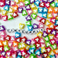 10MM Mixed Color with White Acrylic Butterfly Spacer Beads