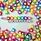 10MM Mixed Color with White Acrylic Butterfly Spacer Beads