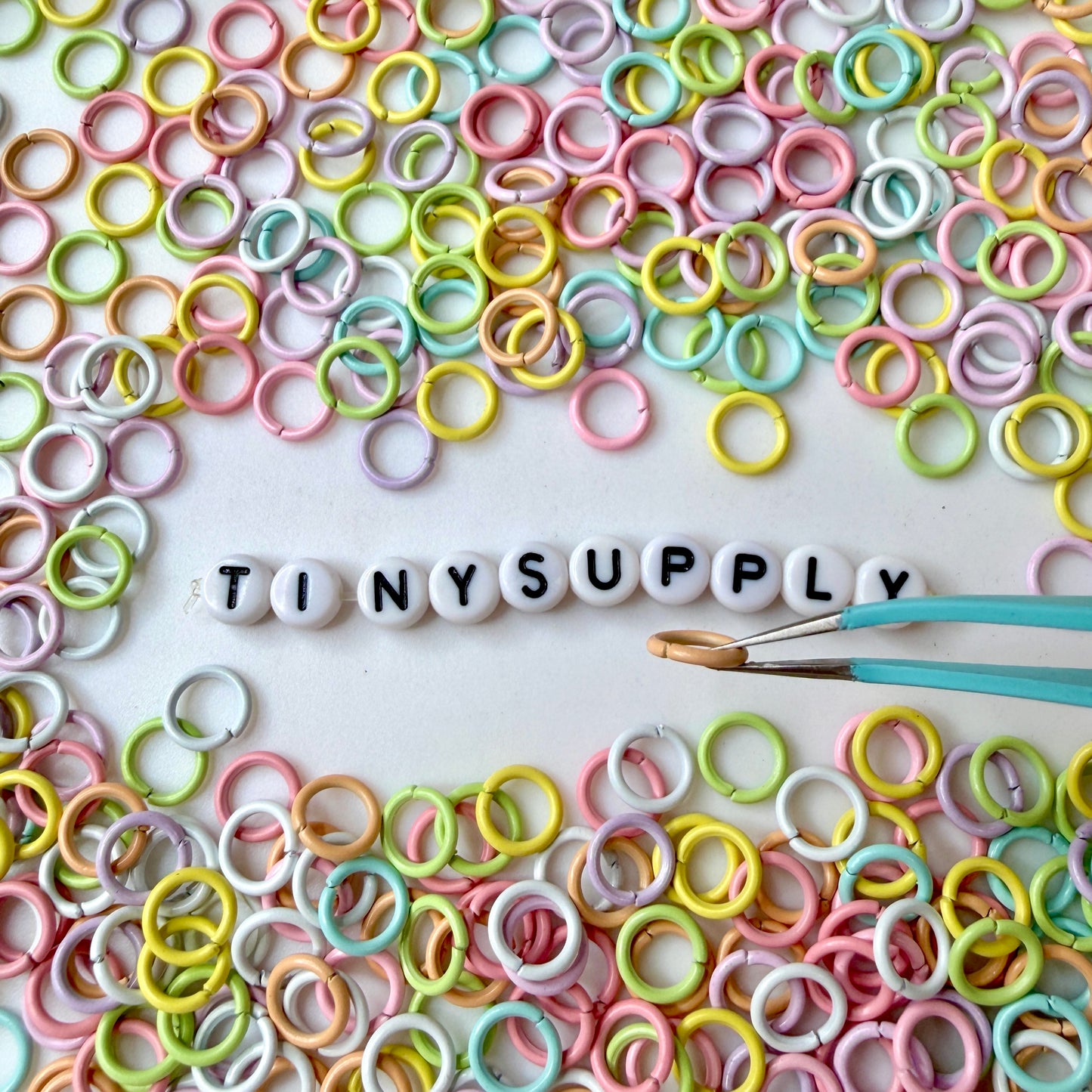 8MM Pastel Macaron or Solid Color Iron Painted Jump Rings
