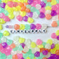 4MM X 11MM Mixed Color Glow-in-the-dark Acrylic Heart Beads