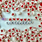 10MM Heart Circle, Valentine's Day Love Themed Polymer Clay Beads