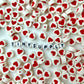 10MM Heart Circle, Valentine's Day Love Themed Polymer Clay Beads