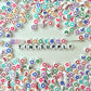 7MM White Flat Round Acrylic Mulit-color Flower, Star, Moon, Heart Beads