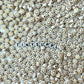 7MM White Flat Round Acrylic with Gold Happy Face Beads