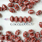 Sports Themed Acrylic Beads (Baseball, Basketball, Tennis, Football, Softball)