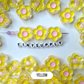 Chunky Flower Enamel Acrylic Bead (18x24mm)