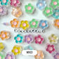 Chunky Flower Enamel Acrylic Bead (18x24mm)