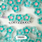 Chunky Flower Enamel Acrylic Bead (18x24mm)