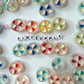 Chunky Iridescent Mixed Color Peppermint Acrylic Bead (21x9mm)