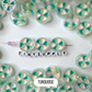 Chunky Iridescent Mixed Color Peppermint Acrylic Bead (21x9mm)