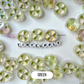 Chunky Iridescent Mixed Color Peppermint Acrylic Bead (21x9mm)