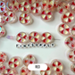 Chunky Iridescent Mixed Color Peppermint Acrylic Bead (21x9mm)