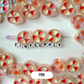 Chunky Iridescent Mixed Color Peppermint Acrylic Bead (21x9mm)