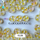 Chunky Iridescent Mixed Color Peppermint Acrylic Bead (21x9mm)
