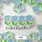 Chunky Transparent Happy Flower Acrylic Bead (24.5mmx20mm)