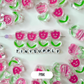 Chunky Transparent Happy Flower Acrylic Bead (24.5mmx20mm)